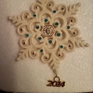 Lenox collectors Christmas snowflake ornament